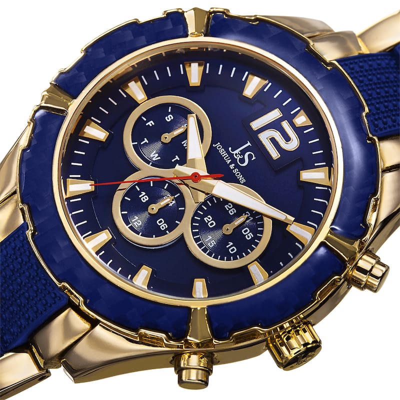 Joshua & Sons Men's Swiss Quartz Multifunction Bracelet Watch
