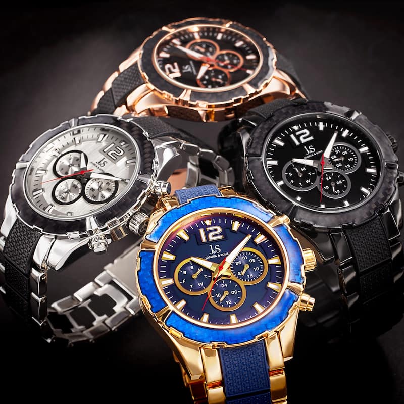 Joshua & Sons Men's Swiss Quartz Multifunction Bracelet Watch
