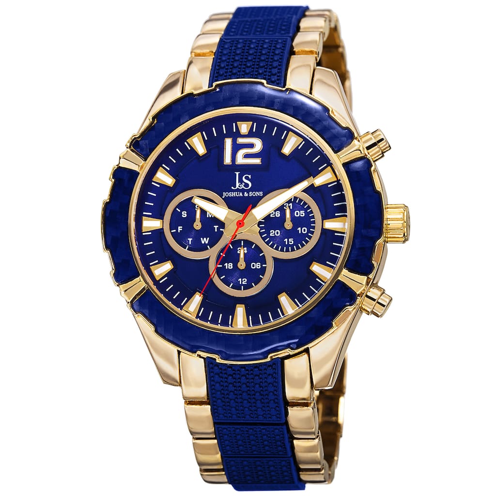 Joshua & Sons Men's Swiss Quartz Multifunction Bracelet Watch