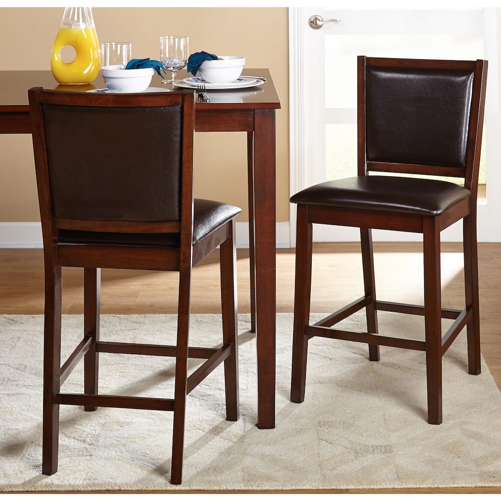 Simple Living 24-inch Anzio Dining Stool (Set of 2)