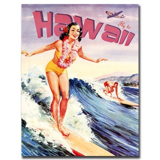 Vintage Art 'Hawaii' Canvas Wall Art - Overstock - 10534451