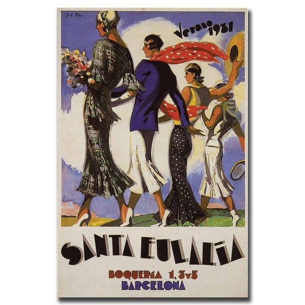 Vintage Art 'Verano Santa Eulalia' Canvas Wall Art