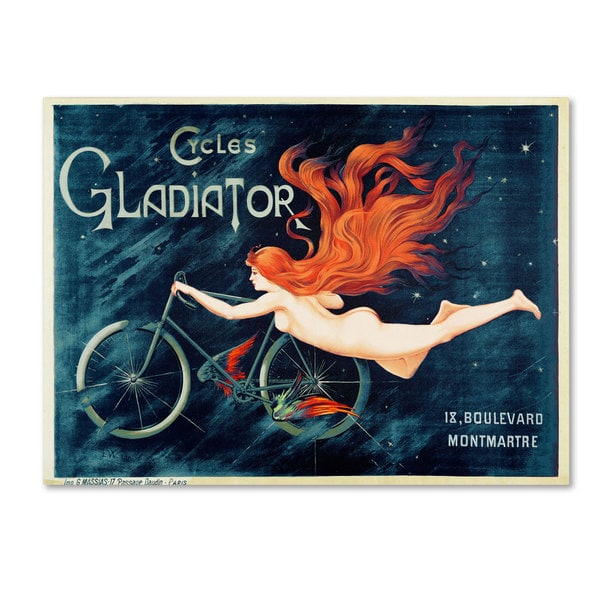 Georges Massias 'Cycles Gladiator' Canvas Wall Art