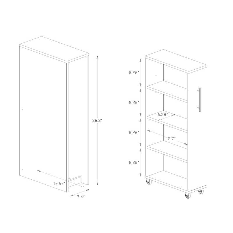 Modern Dark Brown Bookcase by Baxton Studio