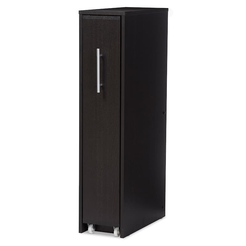 Modern Dark Brown Bookcase by Baxton Studio
