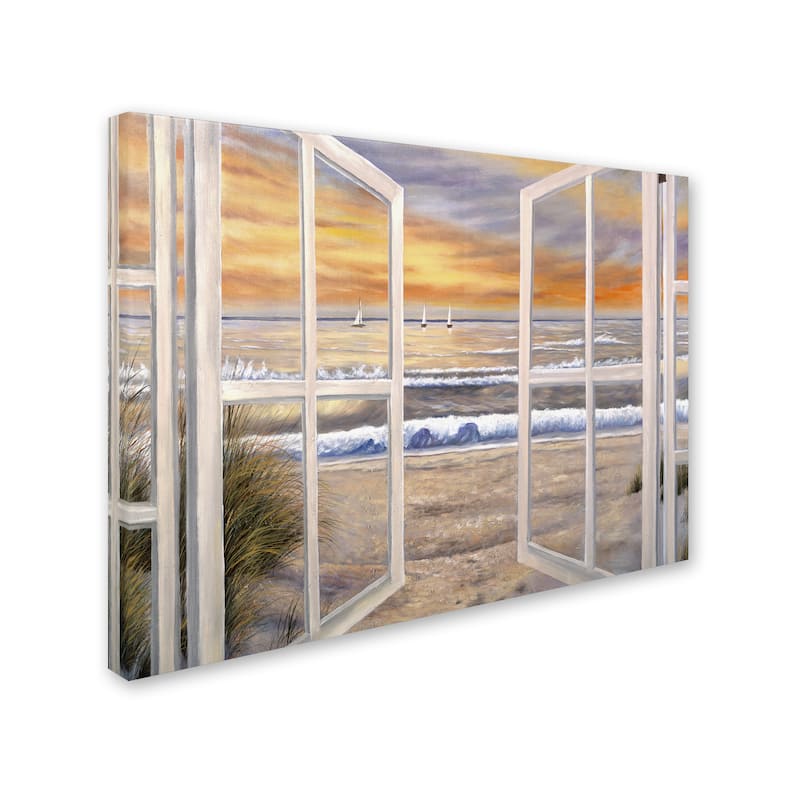 Joval 'Elongated Window On Canvas' Canvas Wall Art