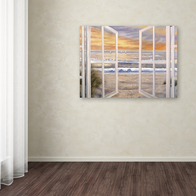 Joval 'Elongated Window On Canvas' Canvas Wall Art