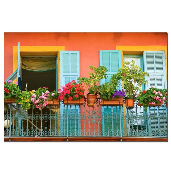 AIANA 'Veranda Garden' Canvas Wall Art