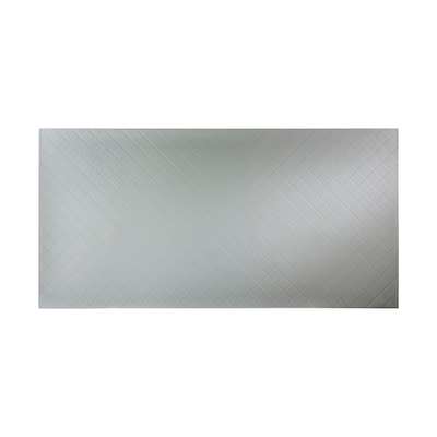 FASÄDE Quilted 4-foot x 8-foot PVC Wall Panel in Argent Silver