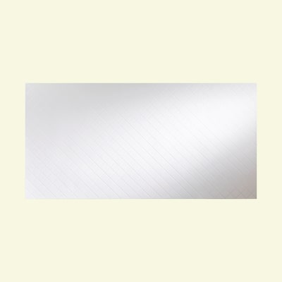 FASÄDE Quilted 4-foot x 8-foot PVC Wall Panel in Gloss White