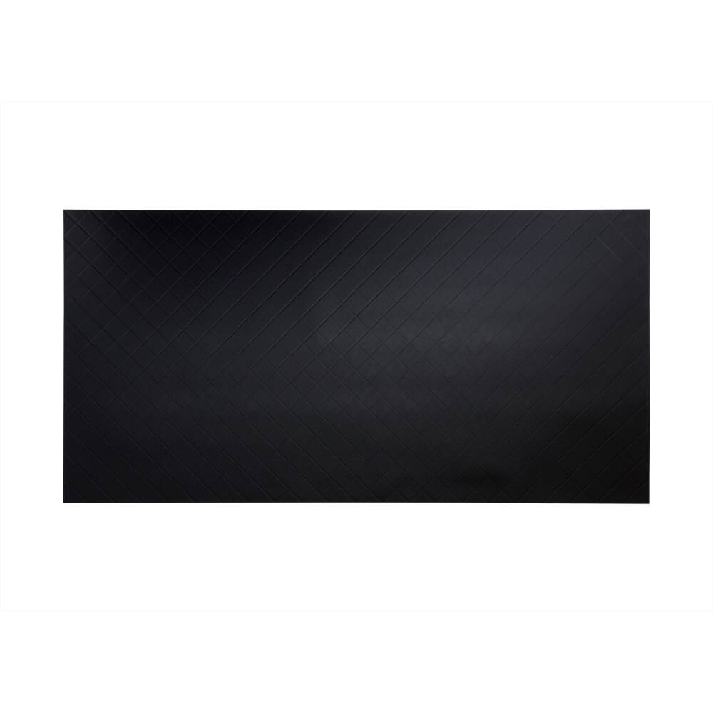 Fasade Quilted Black Wall Panel (4' x 8')