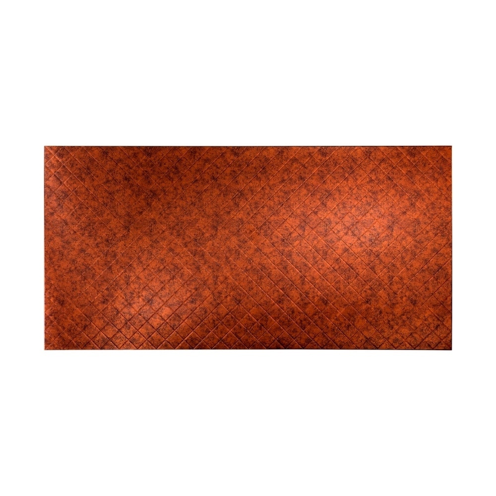 FASÄDE Quilted 4-foot x 8-foot PVC Wall Panel in Moonstone Copper