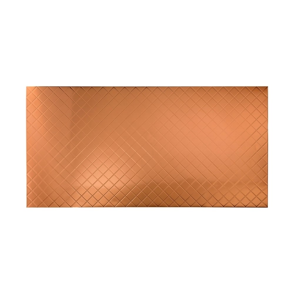 FASÄDE Quilted 4-foot x 8-foot PVC Wall Panel in Polished Copper