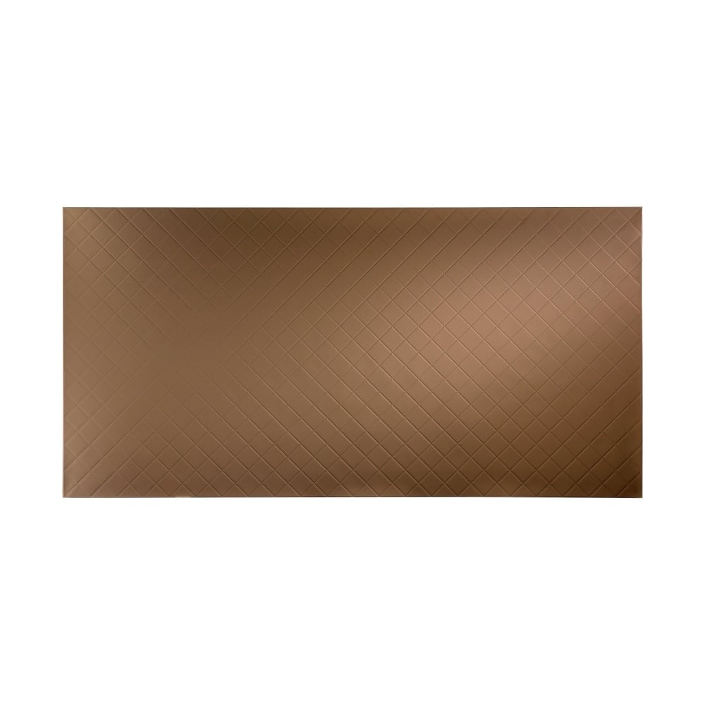 FASÄDE Quilted 4-foot x 8-foot PVC Wall Panel in Argent Bronze