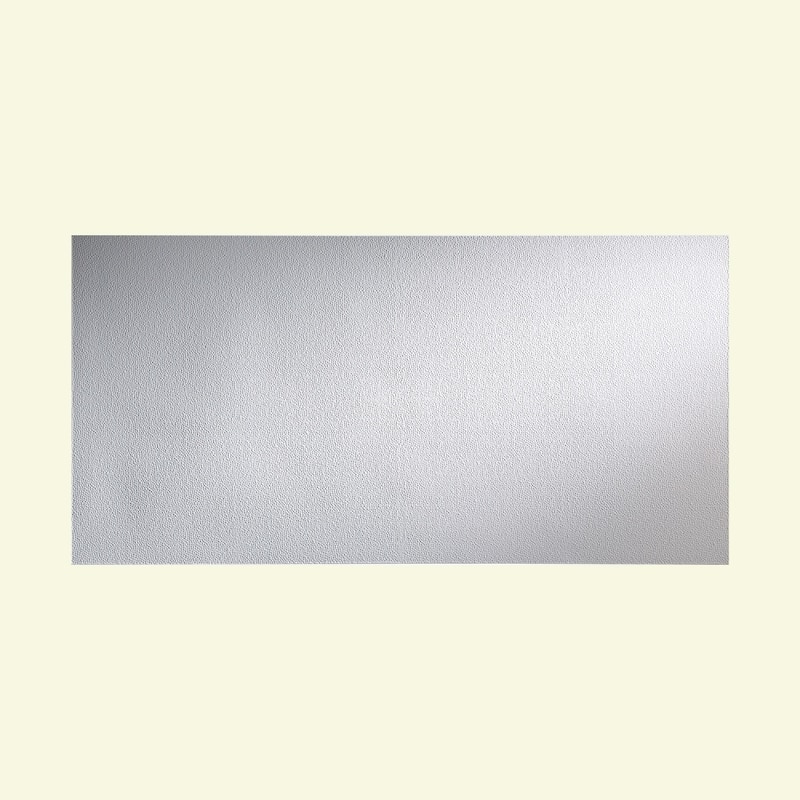 FASÄDE Hammered 4-foot x 8-foot PVC Wall Panel in Matte White