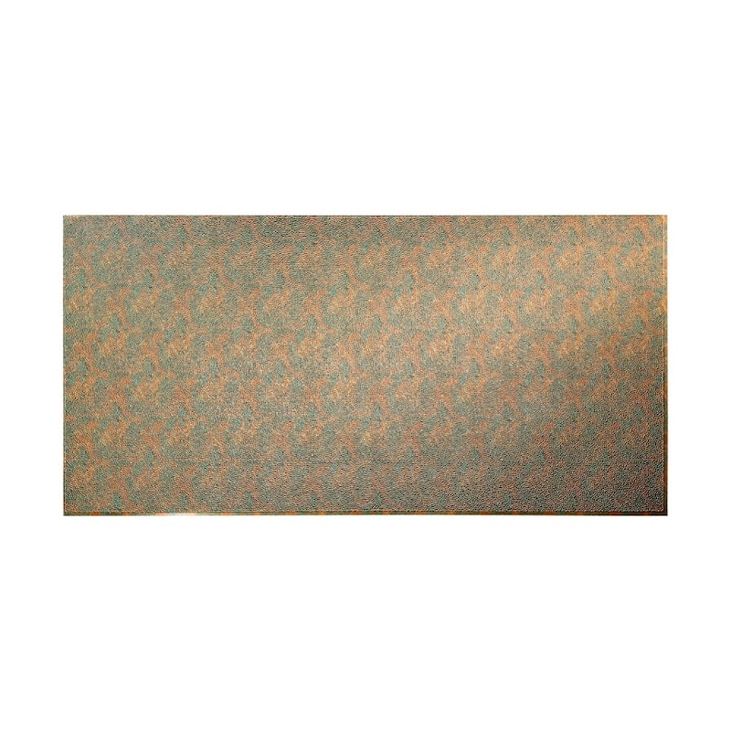 FASÄDE Hammered 4-foot x 8-foot PVC Wall Panel in Copper Fantasy