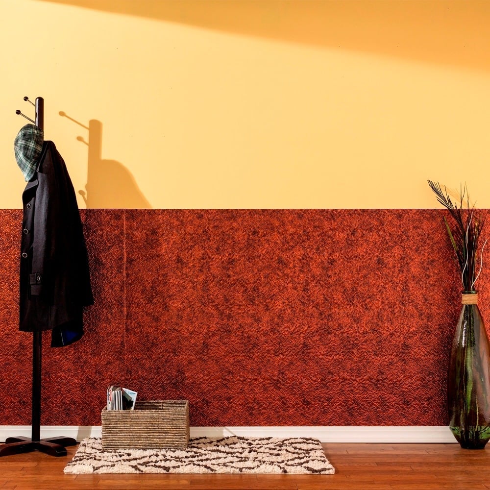 FASÄDE Hammered 4-foot x 8-foot PVC Wall Panel in Moonstone Copper