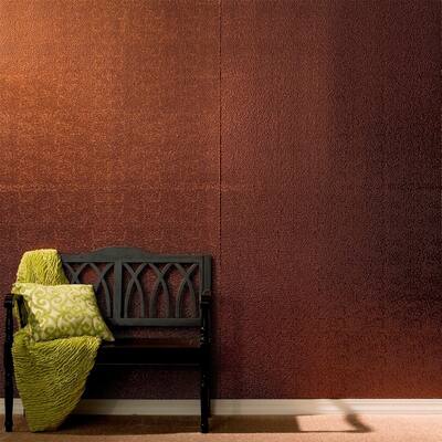 Fasade Hammered Oil Rubbed Bronze Wall Panel (4' x 8')