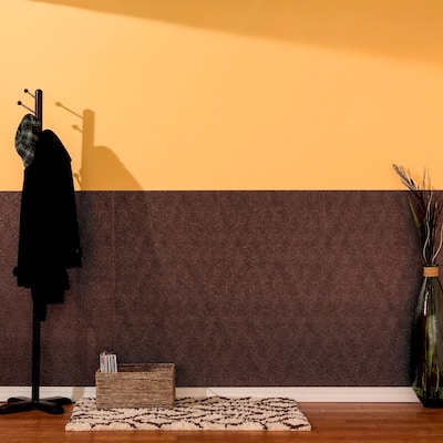 FASÄDE Hammered 4-foot x 8-foot PVC Wall Panel in Smoked Pewter