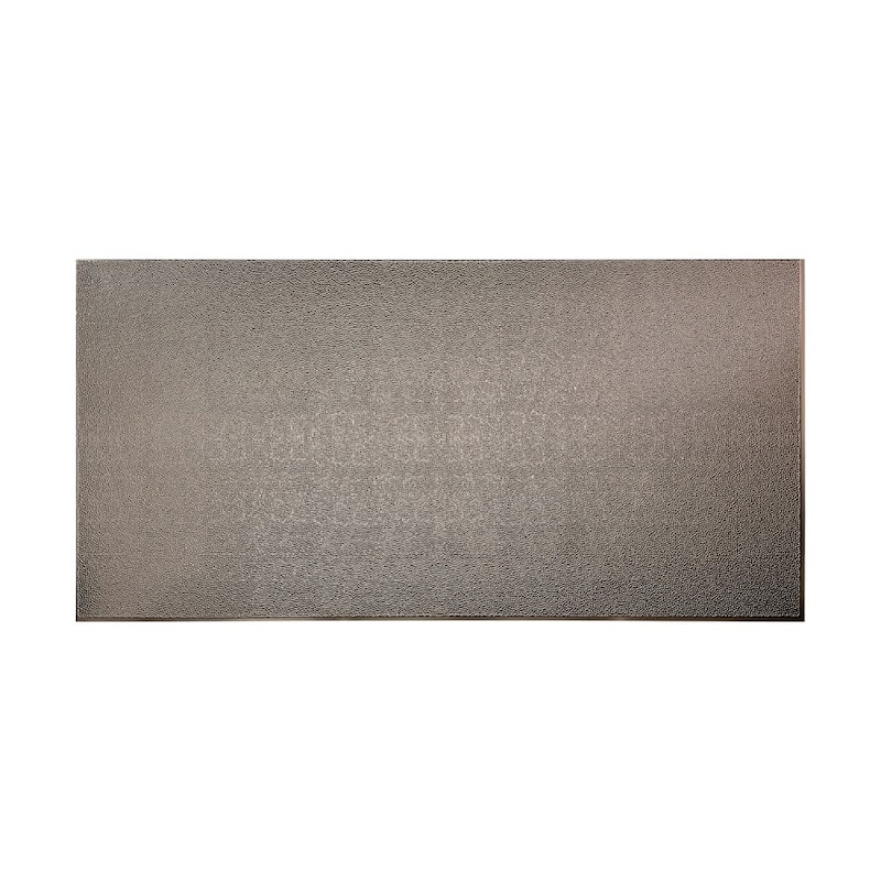 FASÄDE Hammered 4-foot x 8-foot PVC Wall Panel in Brushed Nickel