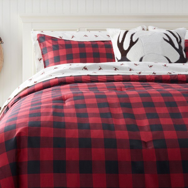 Eddie Bauer Mountain Plaid Scarlet 