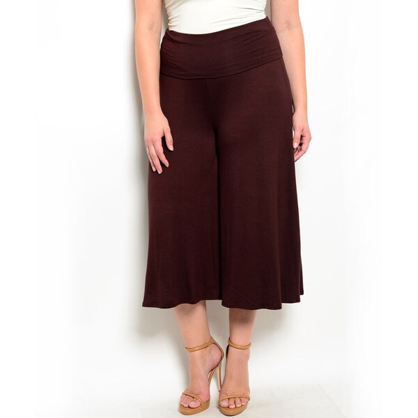 jersey plus size palazzo pants