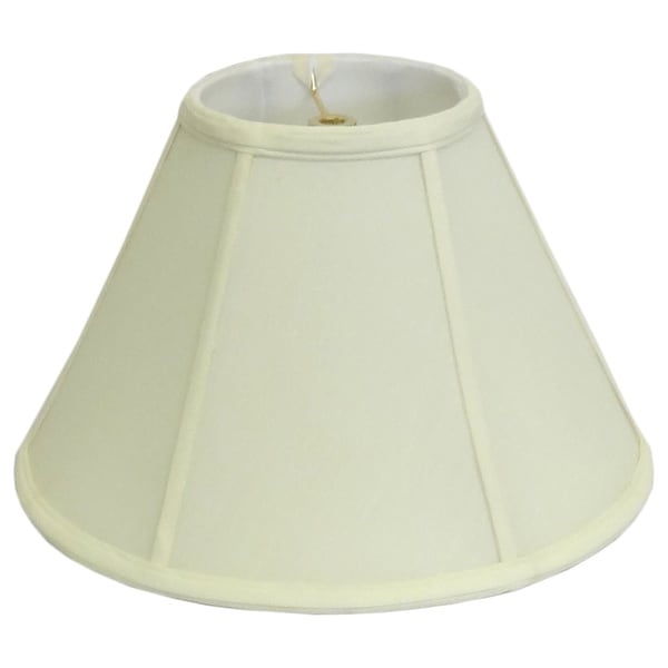 Round Off White Empire Silk Lamp Shade