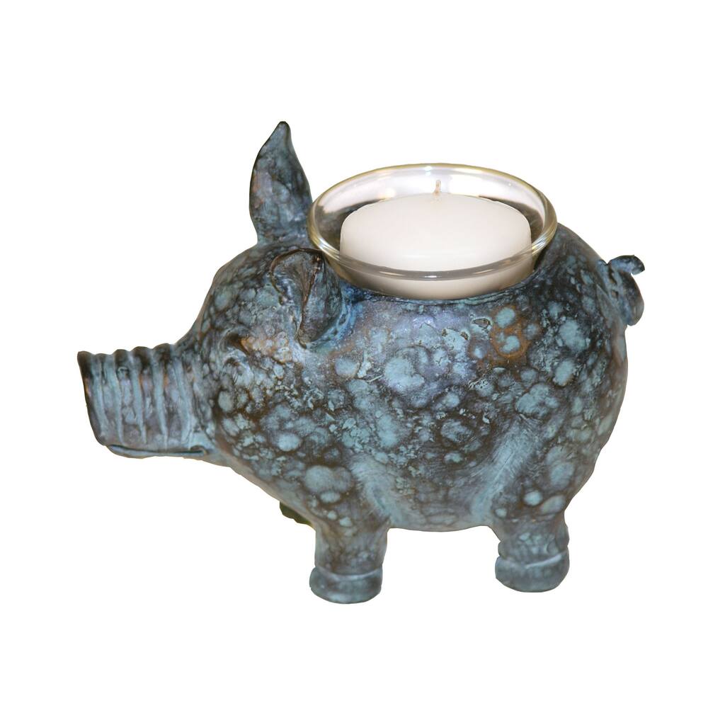 Sterling Little Pig Votive Candle Holder