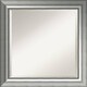 Shop Wall Mirror Square, Vegas Burnished Silver 25 x 25-inch - Free ...