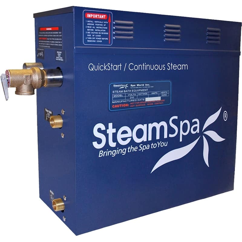 SteamSpa 10.5 KW QuickStart Steam Bath Generator with Built-in Auto Drain