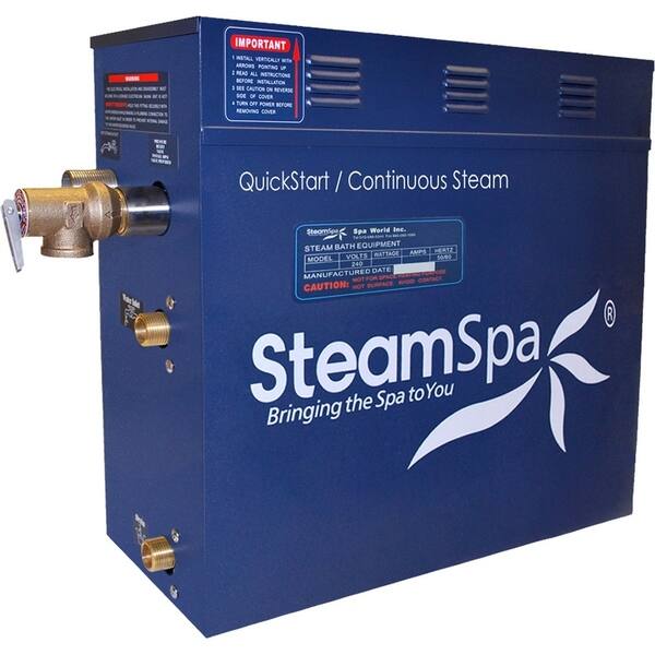 Steamspa Indulgence 6 Kw Quickstart Steam Bath Generator Package With Built In Auto Drain In Polished Gold Overstock 10535826