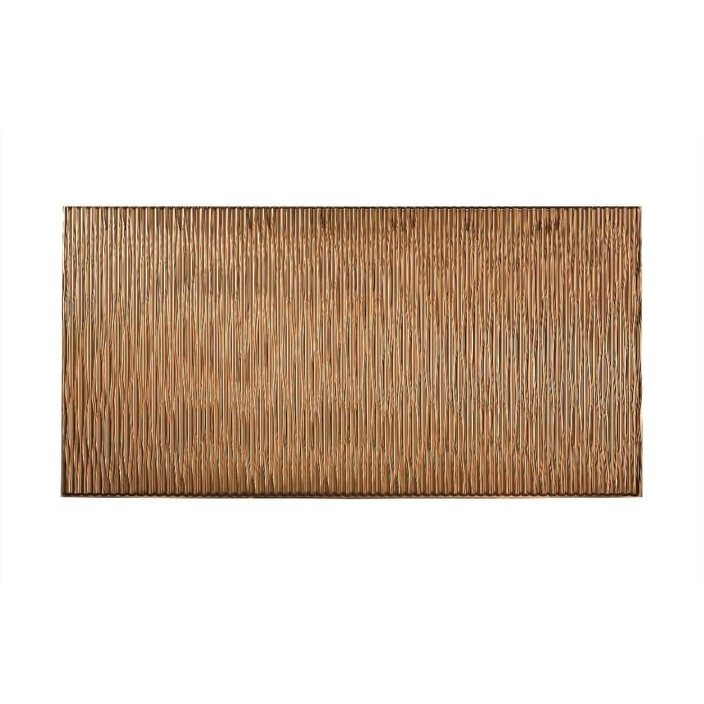 FASÄDE Dunes Vertical 4-foot x 8-foot PVC Wall Panel in Polished Copper
