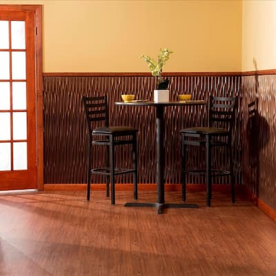 FASÄDE Dunes Vertical 4-foot x 8-foot PVC Wall Panel in Oil Rubbed Bronze