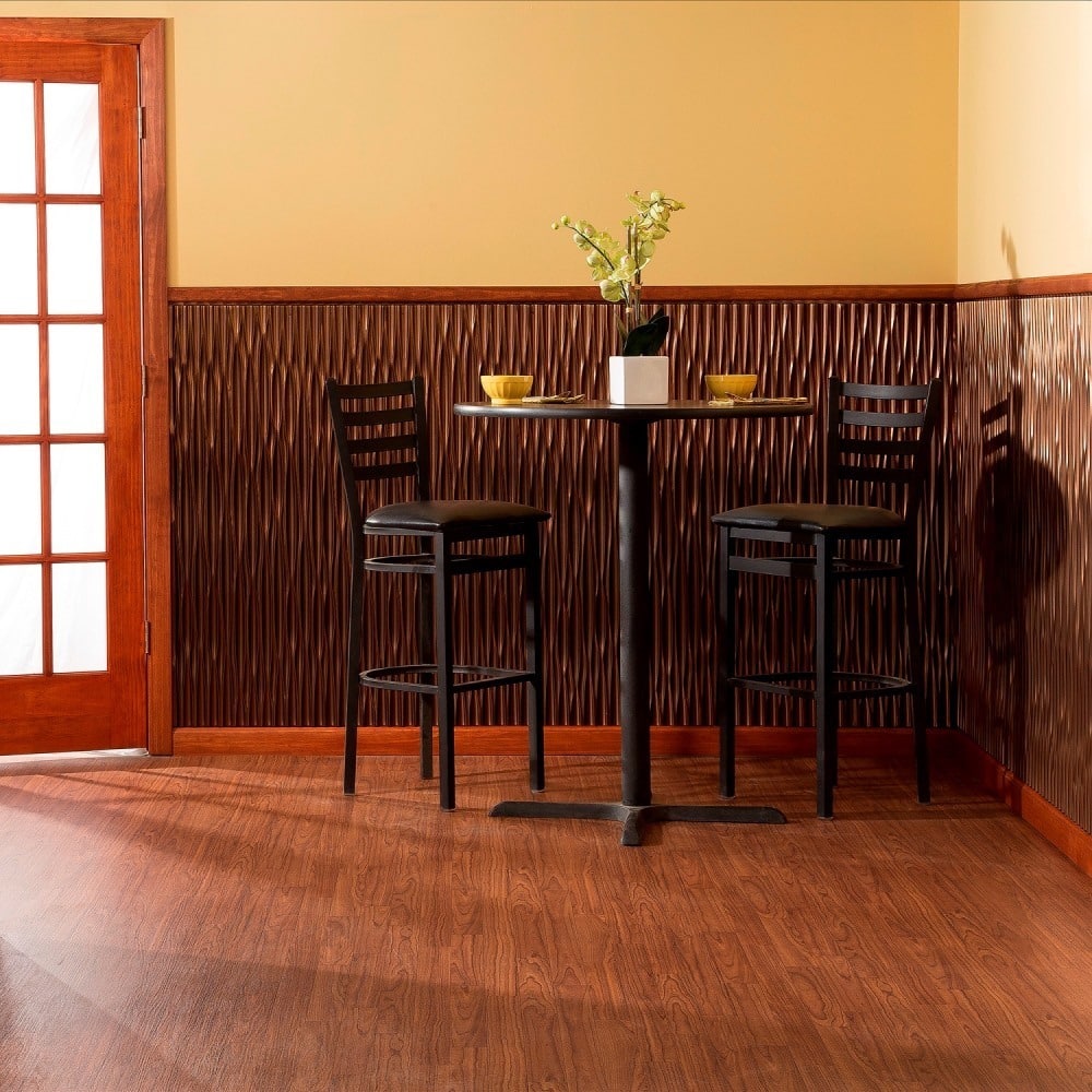 FASÄDE Dunes Vertical 4-foot x 8-foot PVC Wall Panel in Oil Rubbed Bronze