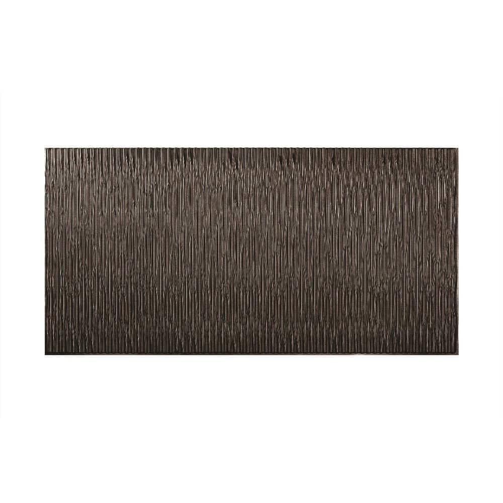 FASÄDE Dunes Vertical 4-foot x 8-foot PVC Wall Panel in Smoked Pewter