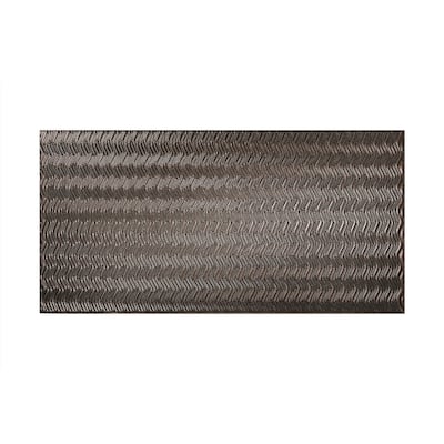 FASÄDE Current Vertical 4-foot x 8-foot PVC Wall Panel in Smoked Pewter