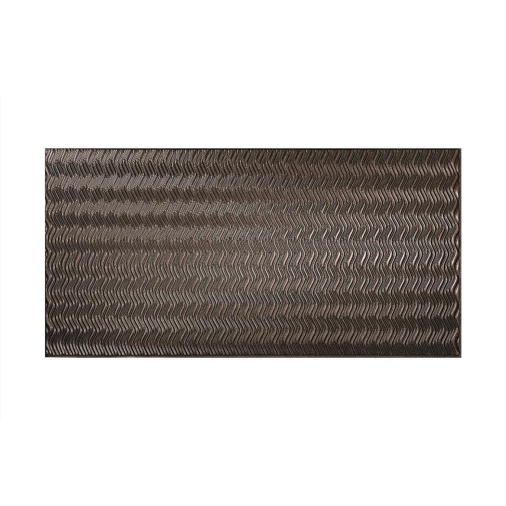 FASÄDE Current Vertical 4-foot x 8-foot PVC Wall Panel in Smoked Pewter