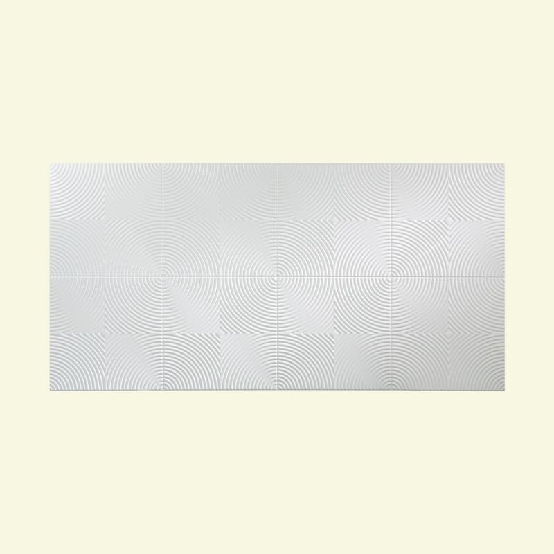 FASÄDE Echo 4-foot x 8-foot PVC Wall Panel in Matte White