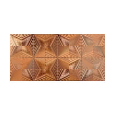 FASÄDE Echo 4-foot x 8-foot PVC Wall Panel in Polished Copper