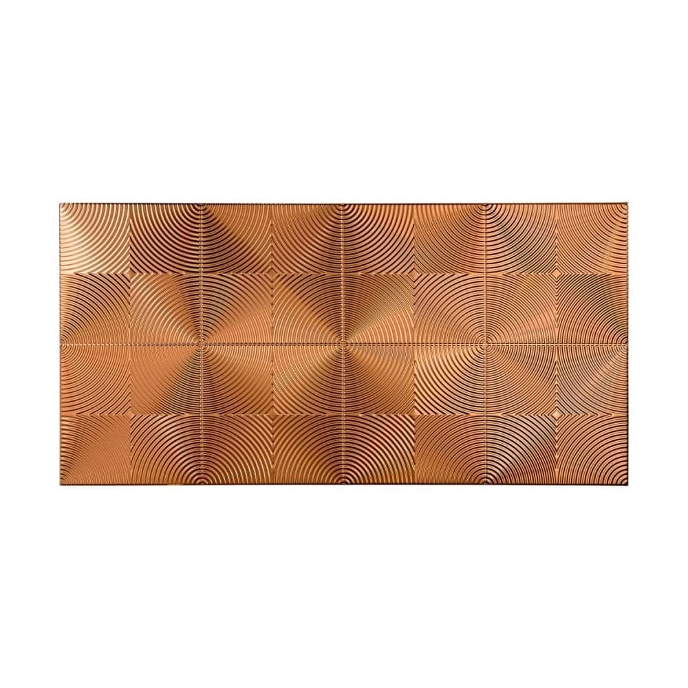 FASÄDE Echo 4-foot x 8-foot PVC Wall Panel in Polished Copper