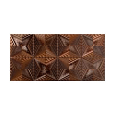 FASÄDE Echo 4-foot x 8-foot PVC Wall Panel in Oil Rubbed Bronze