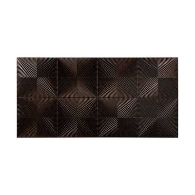 Fasade Echo Smoked Pewter 4-foot x 8-foot Wall Panel