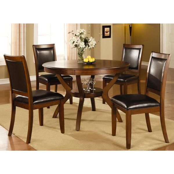 Monterey Casual Deep Brown 5 piece Dining Set with Storage Shelf