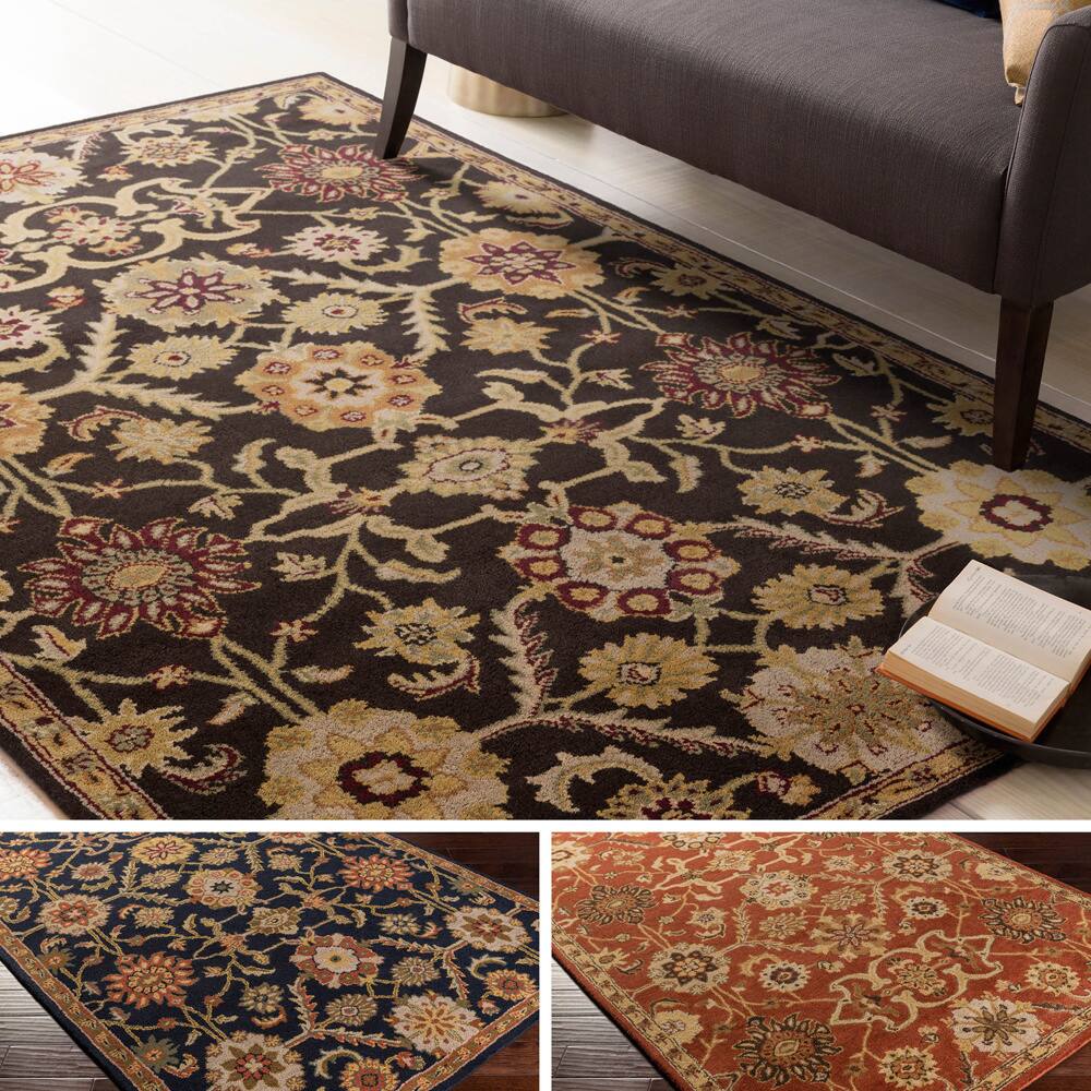 Hand-Tufted Dreux Floral Wool Rug (8' x 11')