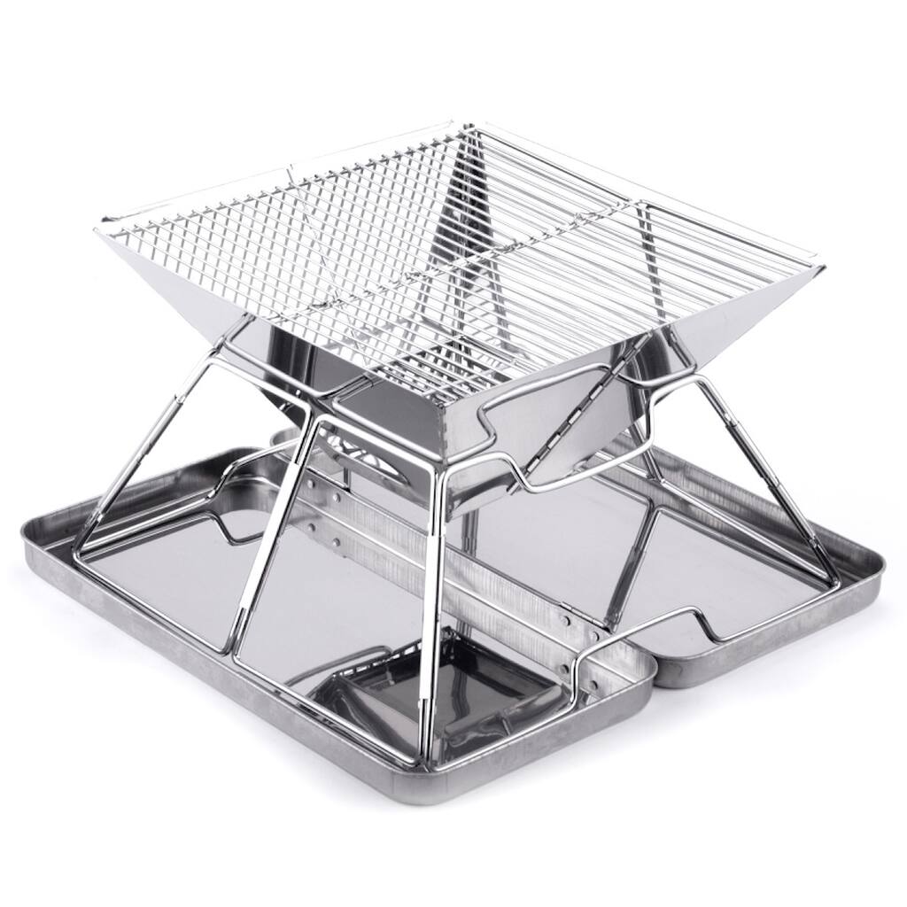 Caesar Hardware Folding Steel Portable Charcoal BBQ Grill