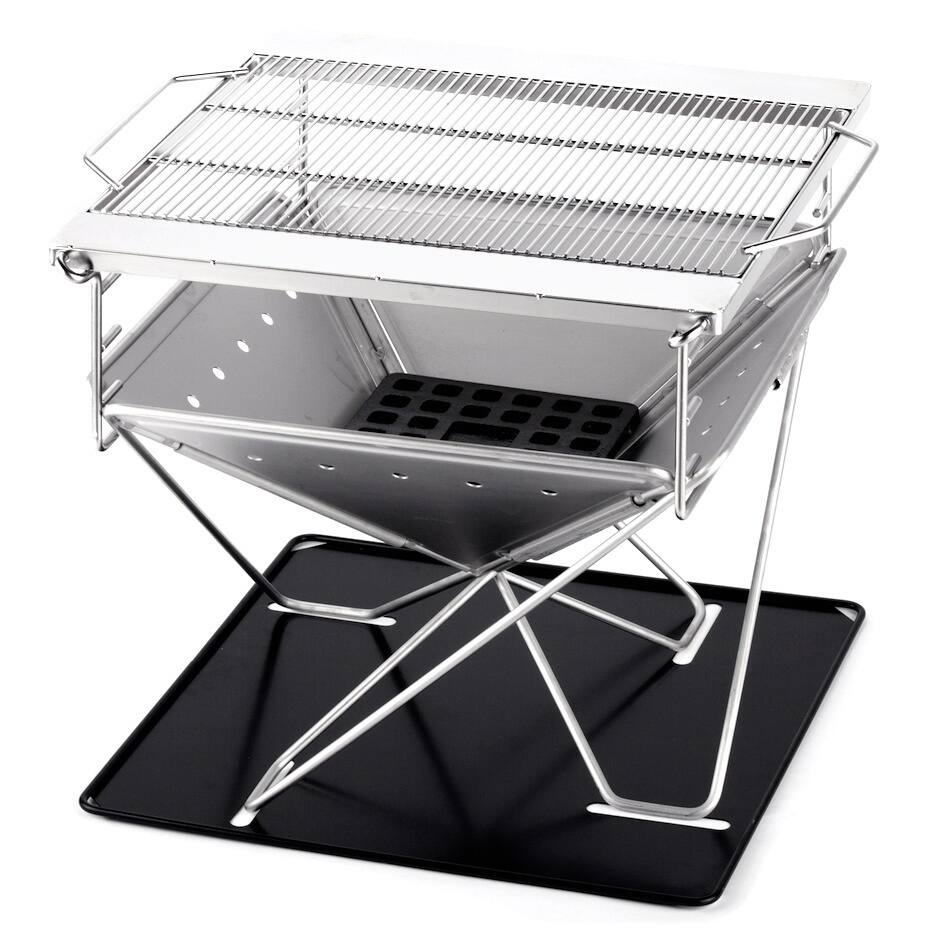 Caesar Hardware Medium Folding Steel Portable Charcoal BBQ Grill