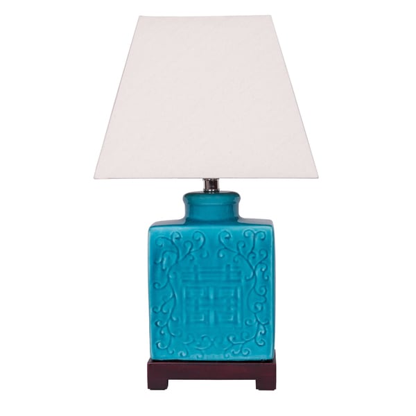 Teal Ginger Jar Lamp With Wooden Base Free Shipping Today Teal Ginger Jar Lamp With Wooden Base Free Shipping Today 10538673