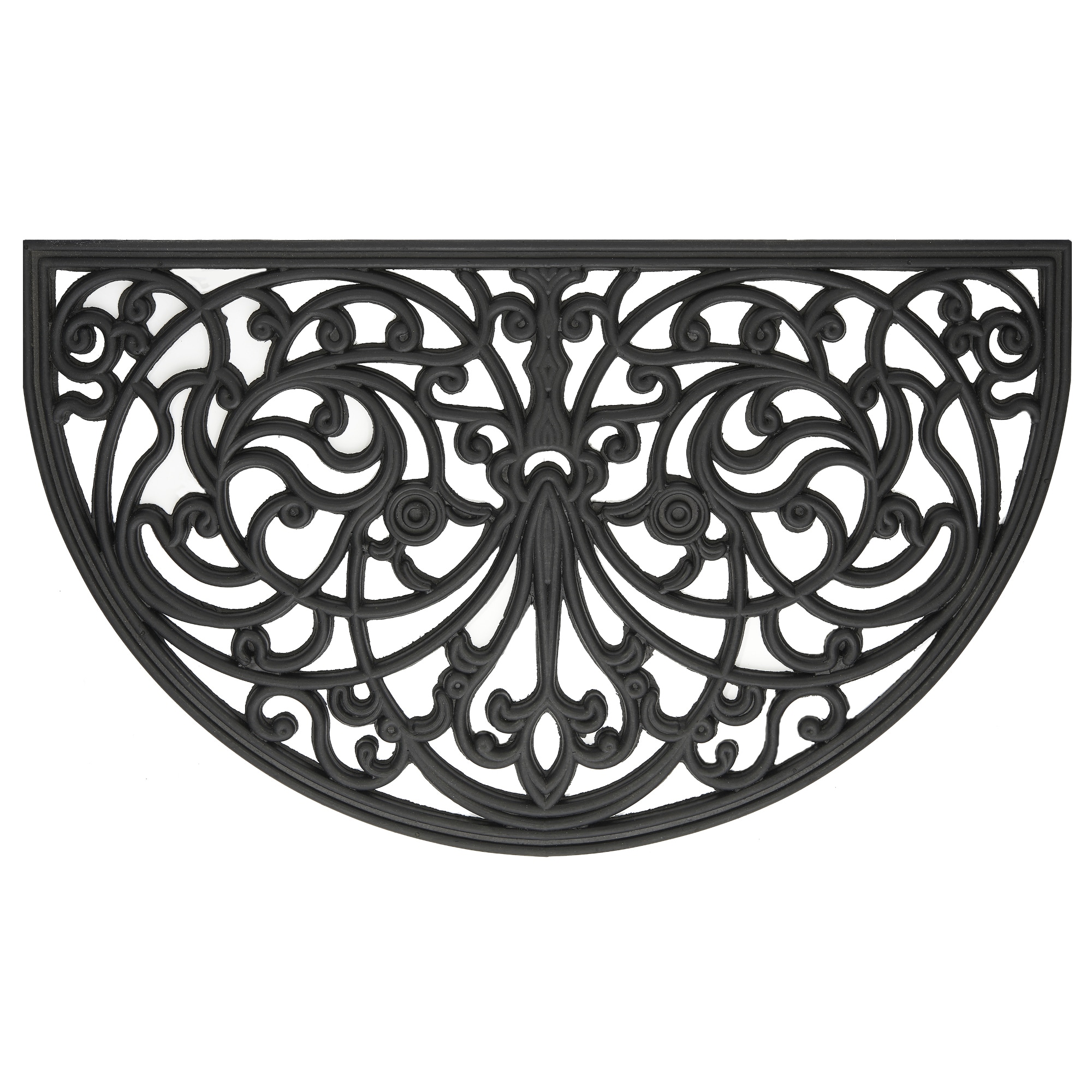 Achim Wrought Iron Rubber Door Mat (18" x 30") Black 18 x 30 eBay