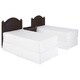 preview thumbnail 4 of 3, Bermuda Set of 2 Twin Headboards and 1 Nightstand by Home Styles