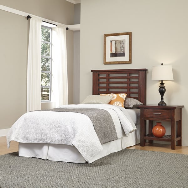 Shop Cabin Creek Twin Headboard And Night Stand By Home Styles